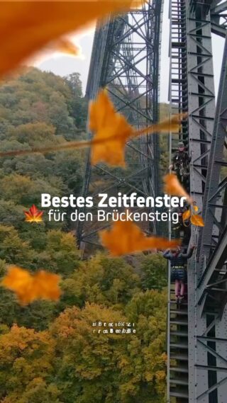 🍂 Nur ein paar Wochen im Jahr sieht der Brückensteig so aus. Wenn ihr die Herbstkulisse selbst erleben wollt: Sichert euch jetzt euer Ticket! 👀

👉 Wer kommt mit?