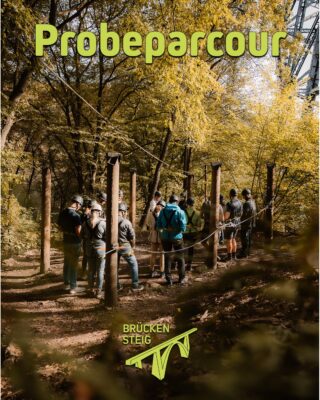Erst der Probeparcours, dann die Brücke – sicher eingehakt und bereit fürs Abenteuer! 🧗‍♂️🌉#brückensteig #sicherheitgehtvor #probeparcours #müngstenerbrücke #abenteuerstart